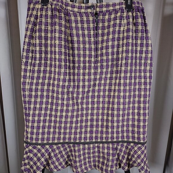 J.P.C. Purple/Gold Blazer And Skirt Size 12 - Picture 10 of 13